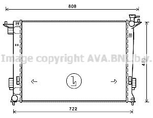 AVA QUALITY COOLING Радиатор, охлаждение двигателя KA2238